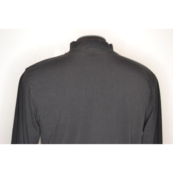Nebraska Blackshirts Men's Medium Black Embroidered Mock Neck Long Sleeve Shirt - Picture 6 of 12